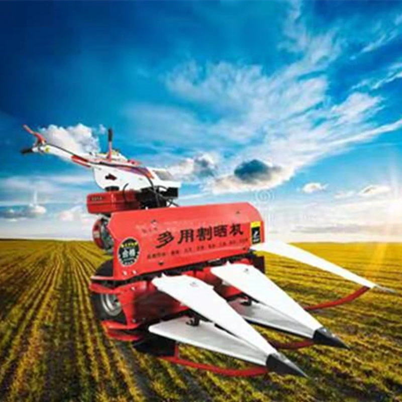 Multifunction Automatic Walking Tractor Reaper Mini Rice Wheat Harvester New Small Combine Harvester Price