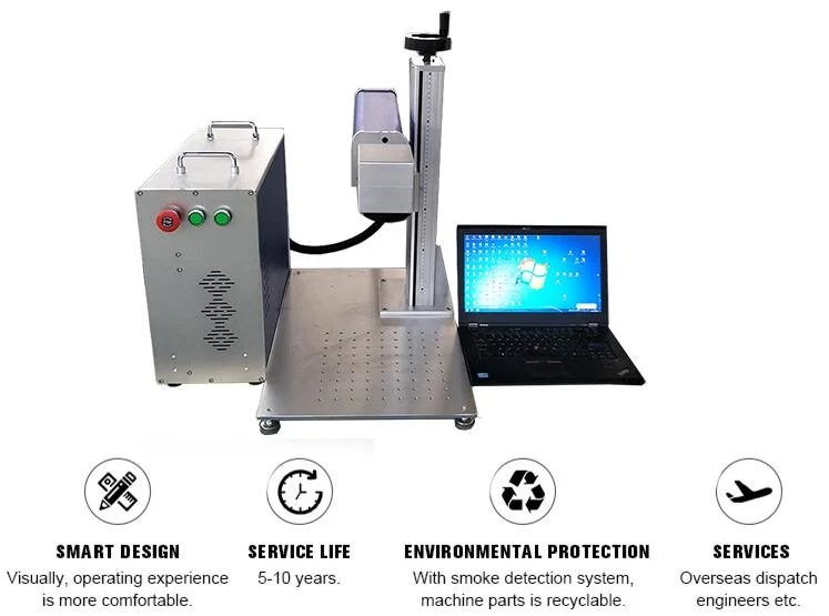 Easy Operation Automatic Small Size 20W Laser Marking Machine