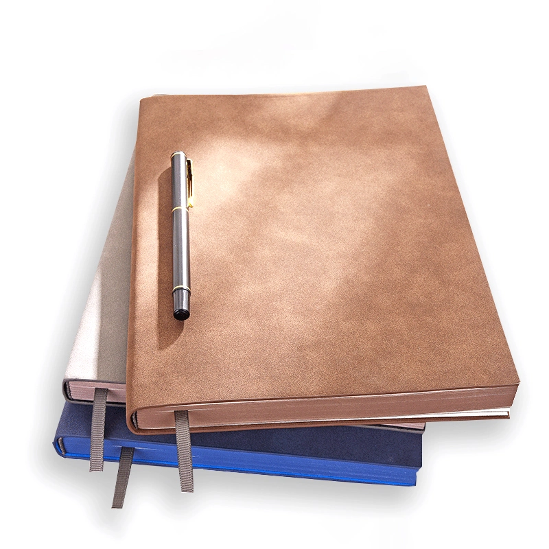 A5 Soft Cover Leather Notebook with Craft Paper Customized