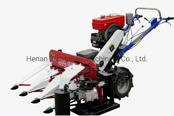 Handle Small Type Diesel Engine Wheat Rice Harvester Grain Harvester