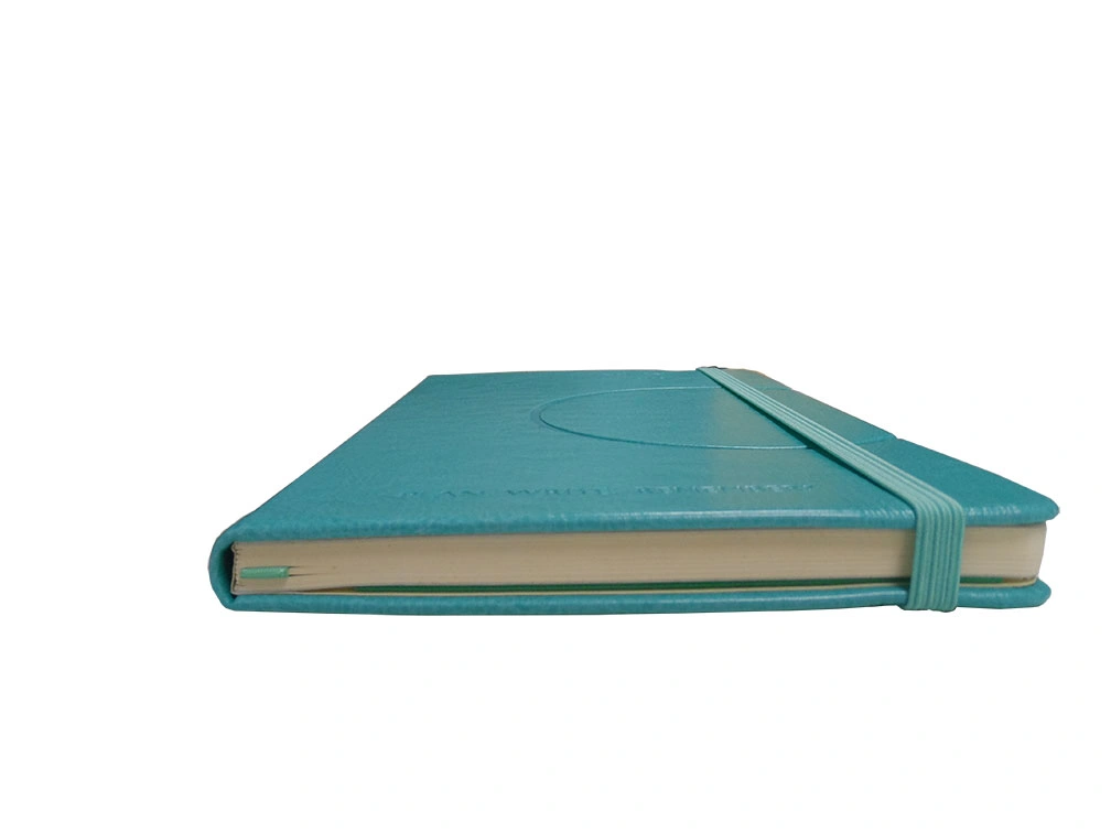 Custom Hardcover Student Exercise Notebook with Plain Color PU Leather