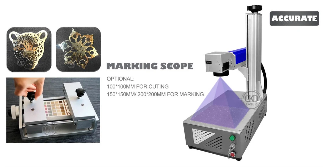 30W Portable Fiber Mini Laser Marking Machine for Jewelry Ring Etching