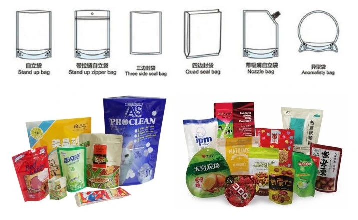 Hot Sealing Plastic Bag Food Packing Machine for Zip Lock /Doy Pack/Preformed Bag