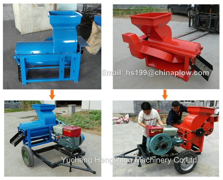 Farm Implements Diesel Engine Power Corn Threshing Machining Corn Maize Thresher