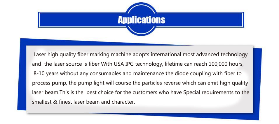 Fiber Laser Marking Machine for Qr Code Bar Code Date of Manufacture