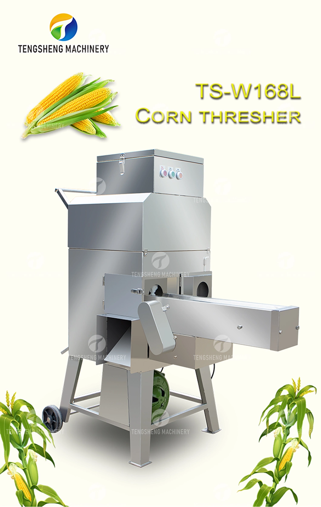 Stainless Steel Sweet Corn Thresher/Fresh Corn Sheller Machine for Sale (TS-W168L)