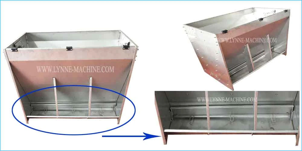 Automatic Metal Pig Hog Trough Feeder with 304 Stainless Steel for Sale