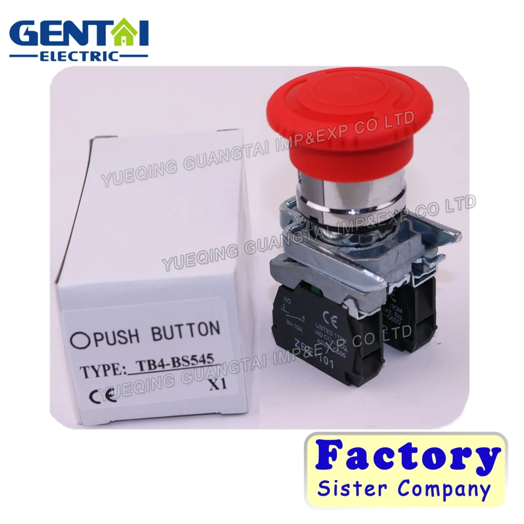 BS545 Stop Red Mushroom Turn to Release Push Button Switch
