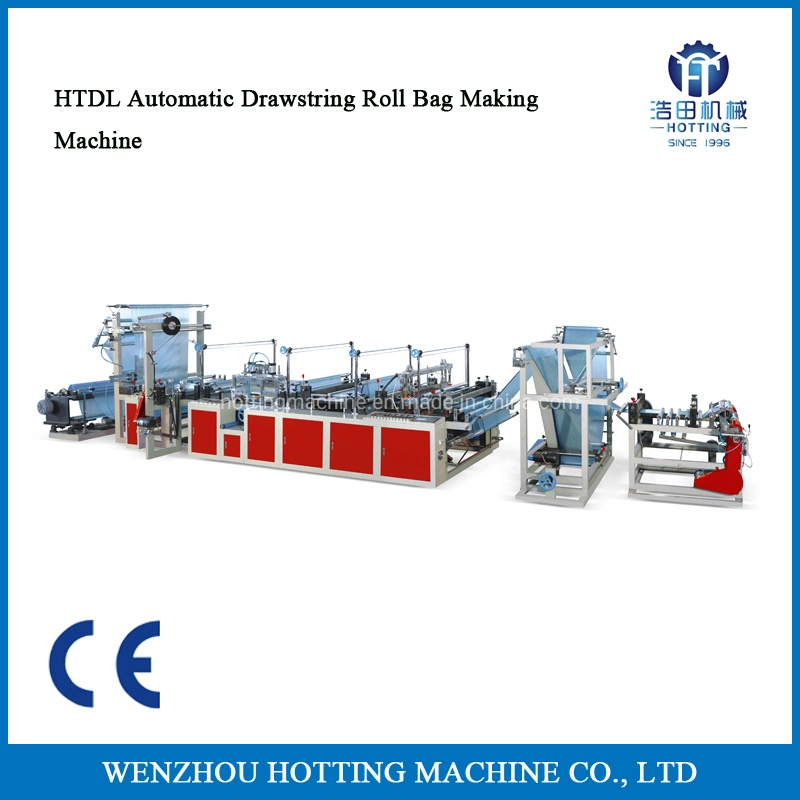 Automatic Garbage Bag Machine, Degradable Plastic Bag Making Machine, Flat Bag Making Machine, Drawstring Roll Garbage Bag Making Machine