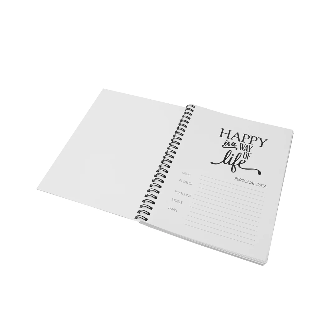 25006 Weekly Monthly Planner Organizer Custom High Quality Daily Hardcover 71 Sheets Gift Spiral Notebooks