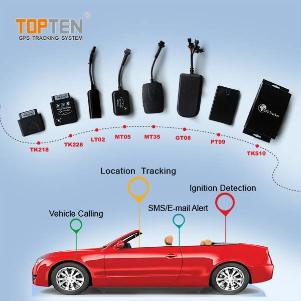 GPS Tracking Car Alarm GPS Tracker Voice Monitoring Cut off Engine Temperature Sensor (TK108-KH)
