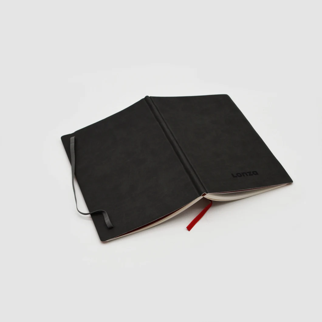 Black PU Cover Notebook Hardcover Notebook Printing