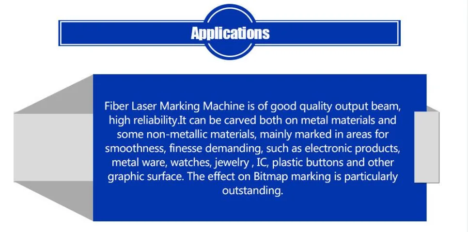 20W Fast Speed Metal CNC Laser Marking Machine, Fiber Laser