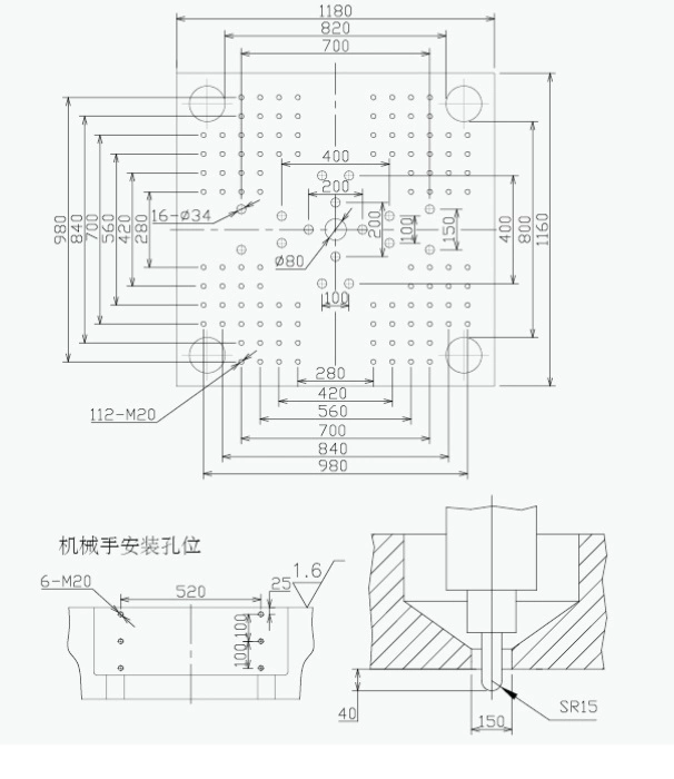 GF530eh Plastic Container Molding Machine Plastic Crate Making Machine Plastic Bowl Making Machine Injection Molding Machine