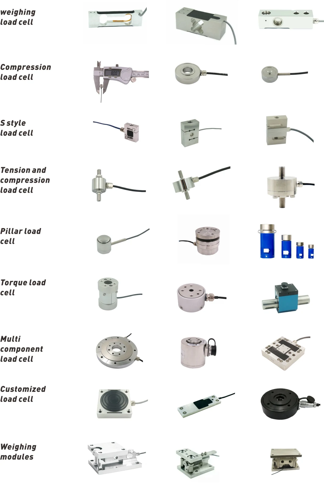 Weight Pressure Sensor Pressure Transducers Stainless Steel Column Shape Load Cell