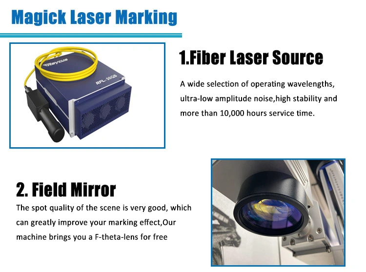 20W/30W/50W Desktop Fiber Laser Marking Machine Raycus Laser Marker Metal