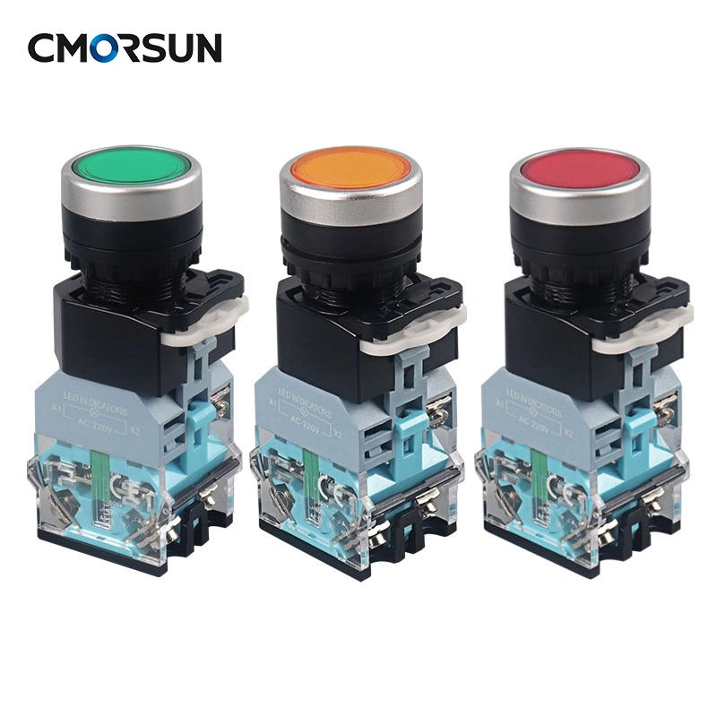 Cmorsun 1no 1nc Starter Stop Push Button Switch La38 Automatic Reset Pushbuttonmomentary Self-Resetting Push Button