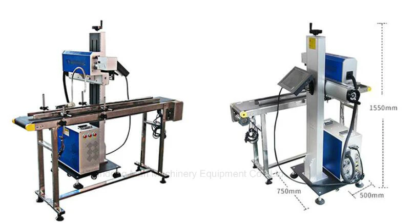Flying RF Tube CO2 Laser Marking Machine for PVC Plastic Pipe Cable