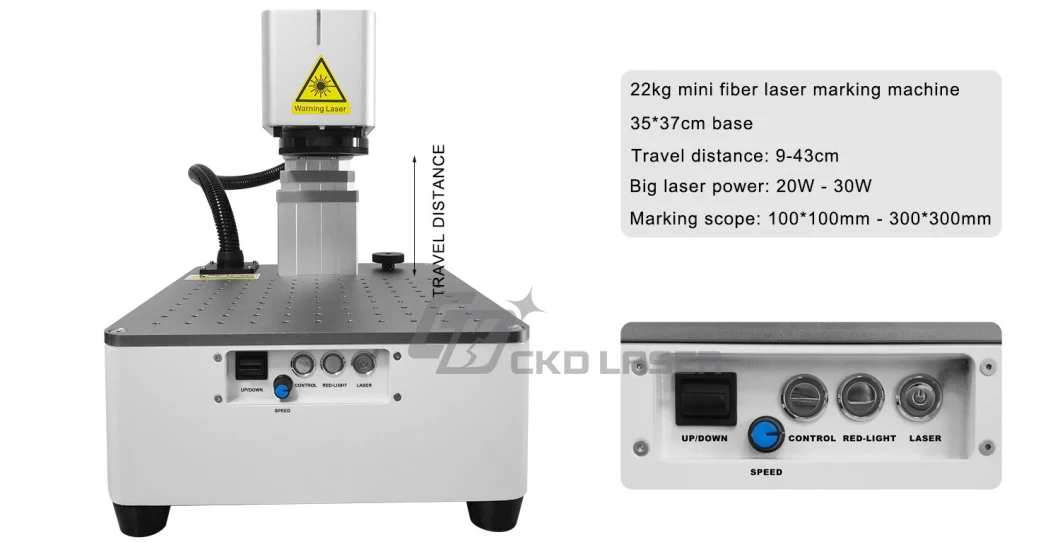 22kg Portable Laser Marking Machine for Plastic Medical Bottle