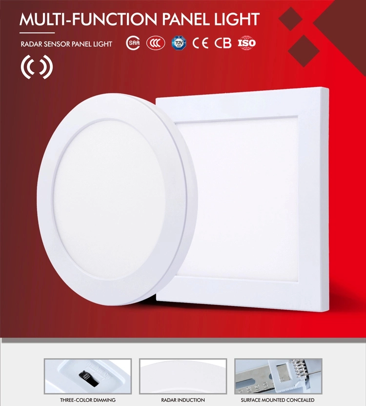 Ultra Thin Ceiling Recessed 6 12 18 24 Watt LED Panel Light for House Office Hotel