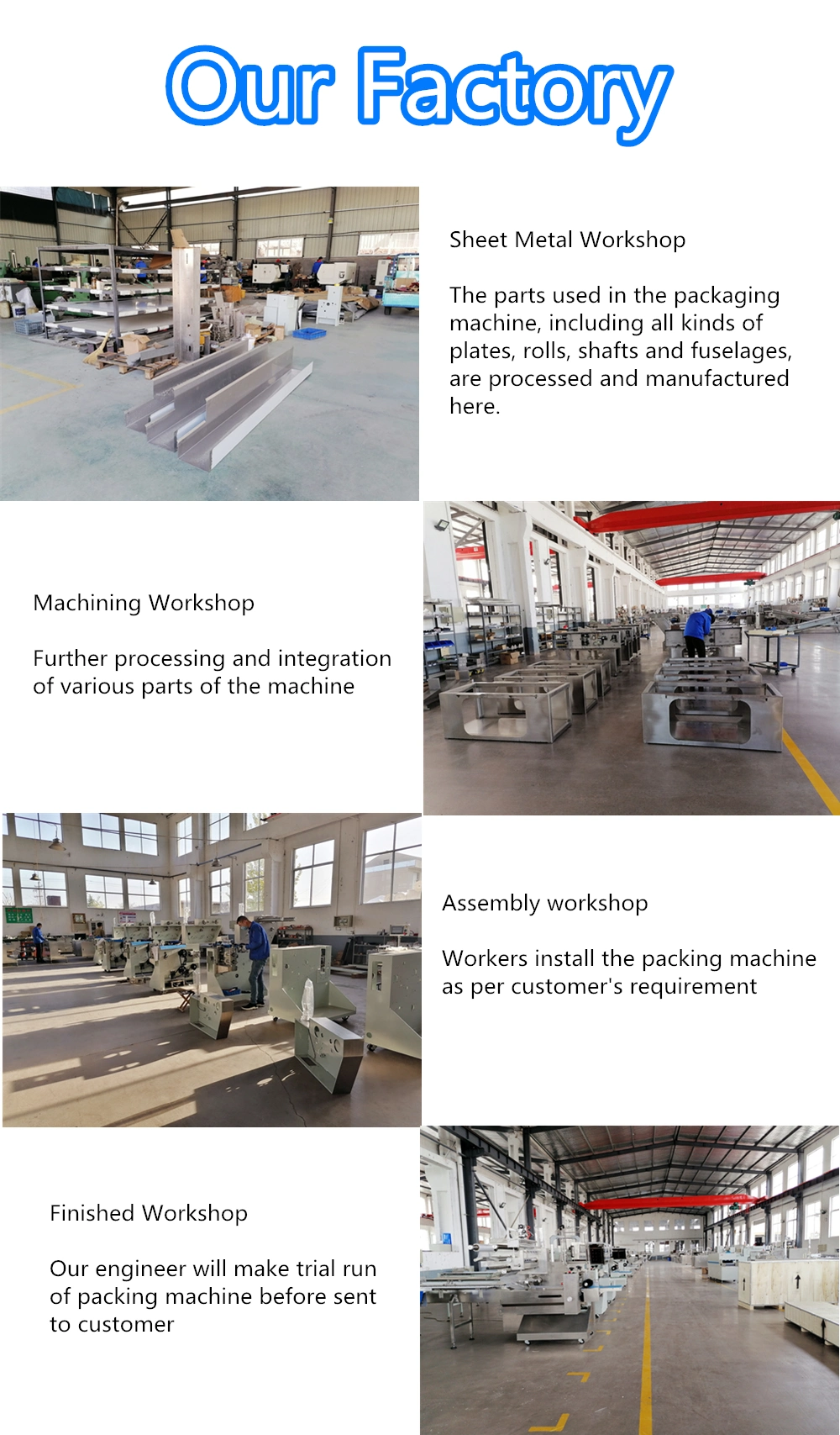 Automatic Full Servo Horizontal Automatic Pouch Bread Burgers Packing Machine Food Pillow Packaging Machine