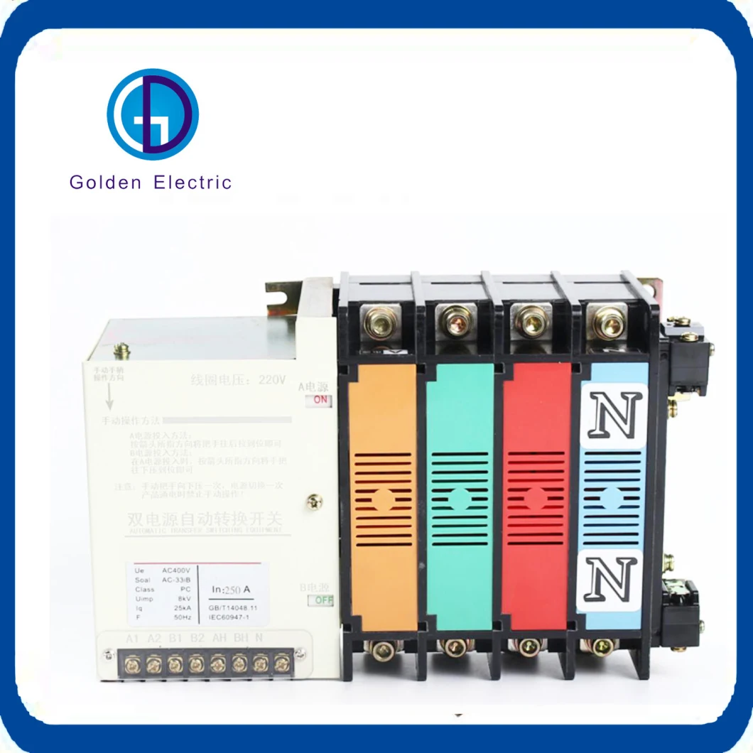 Popular China ATS Controller by 1-2500A PC Class Dual Power Automatic Transfer Switch