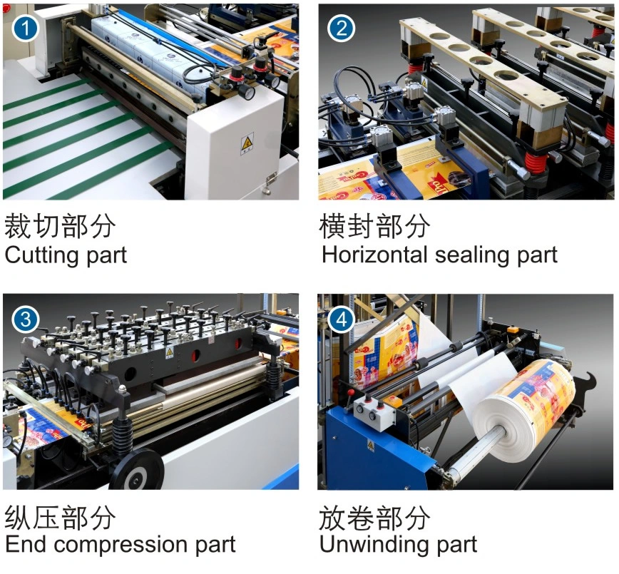 Automatic Zipper Three Side Sealing Bag Making Machine for Sale