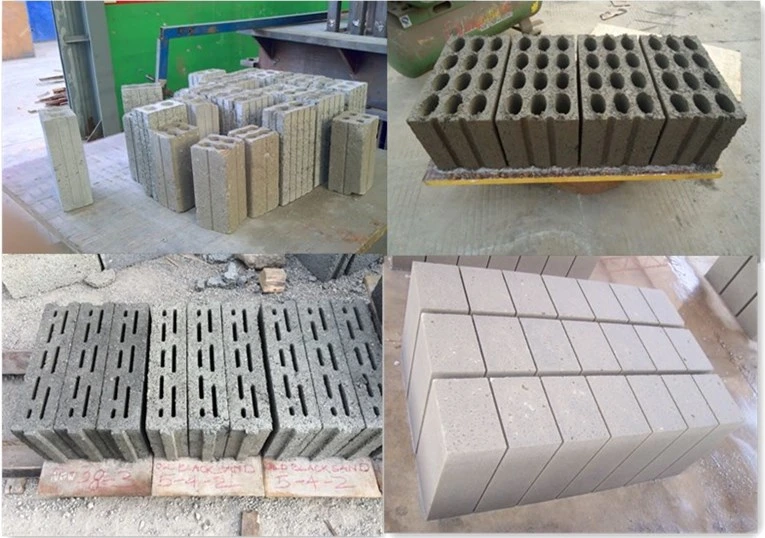Qtj4-40 Small Manufacturing Semiautomatic Hollow/Solid Block Machine and Pavers Brick Making Machine in Bangladesh