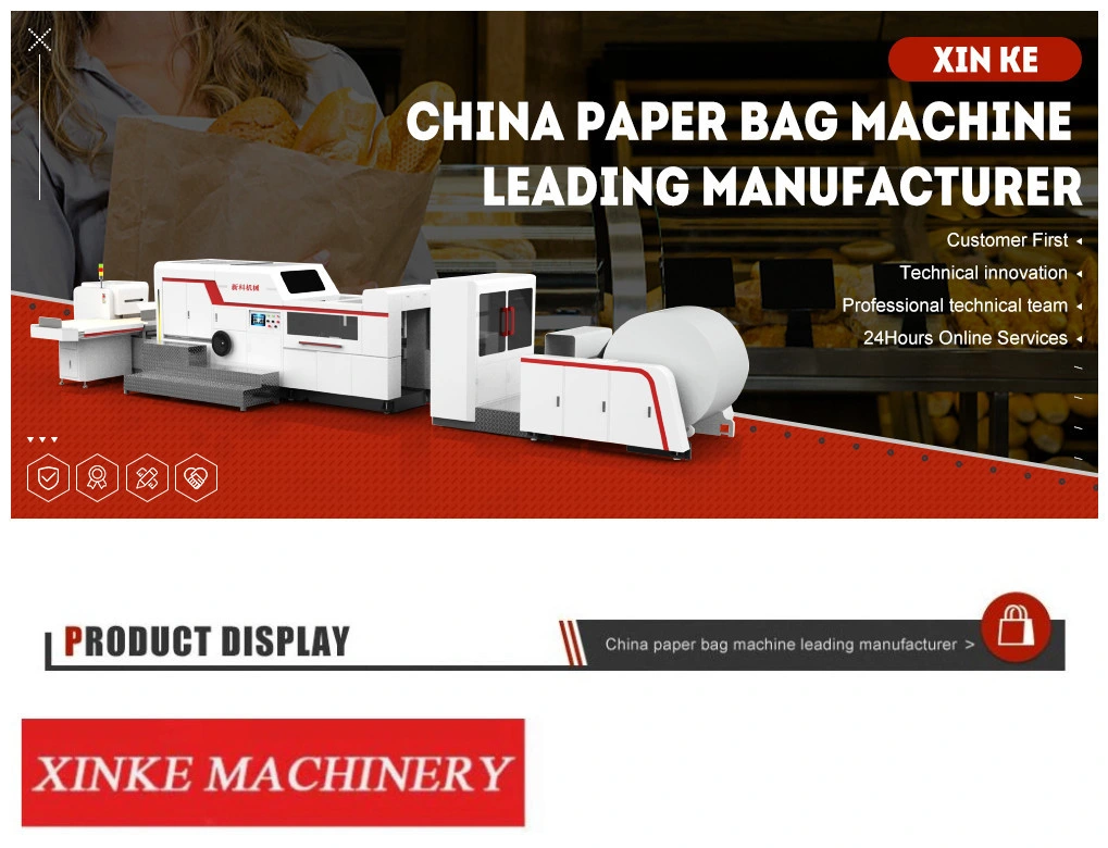Sharp Bottom Paper Shopping Bag Making Machine for Kfc Fast Food /Bread Paper Bag