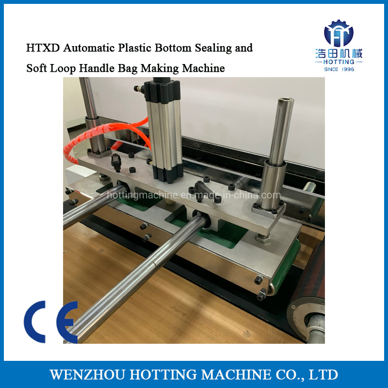 Hest Sealing Cold Cutting Plastic Clothes Carry Bag Making Machine with Handle