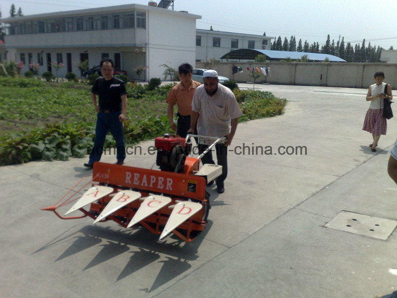 Factory Price Soybeans Harvester Gear Drive Mini Rice Reaper