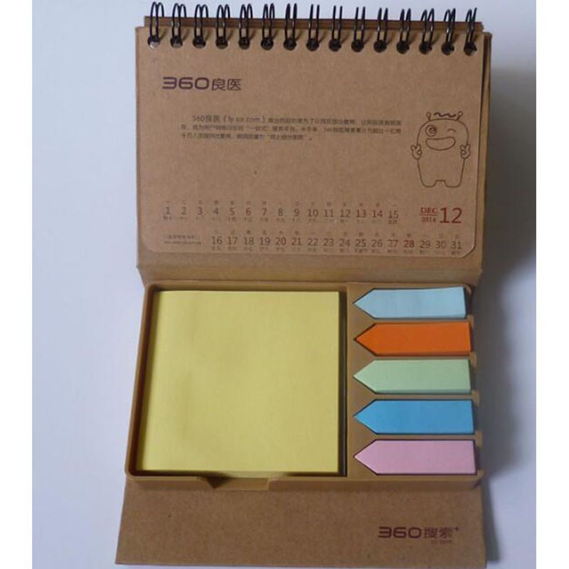 Spiral Notebook with Sticker, Notesticker, Sticker Pad, Notepad, Promotional Gift Notebook with Sticker