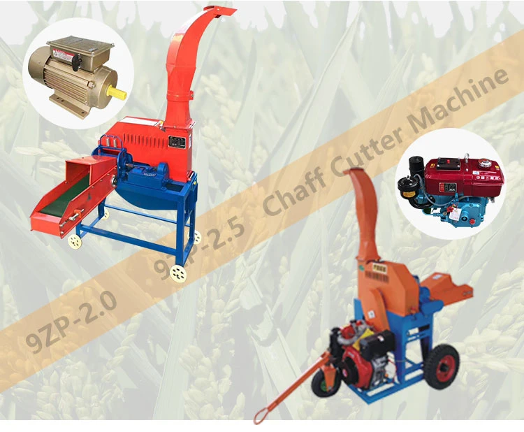 High Quality Wheat Stalk Grass Chopper Silage Chaff Cutter Machine