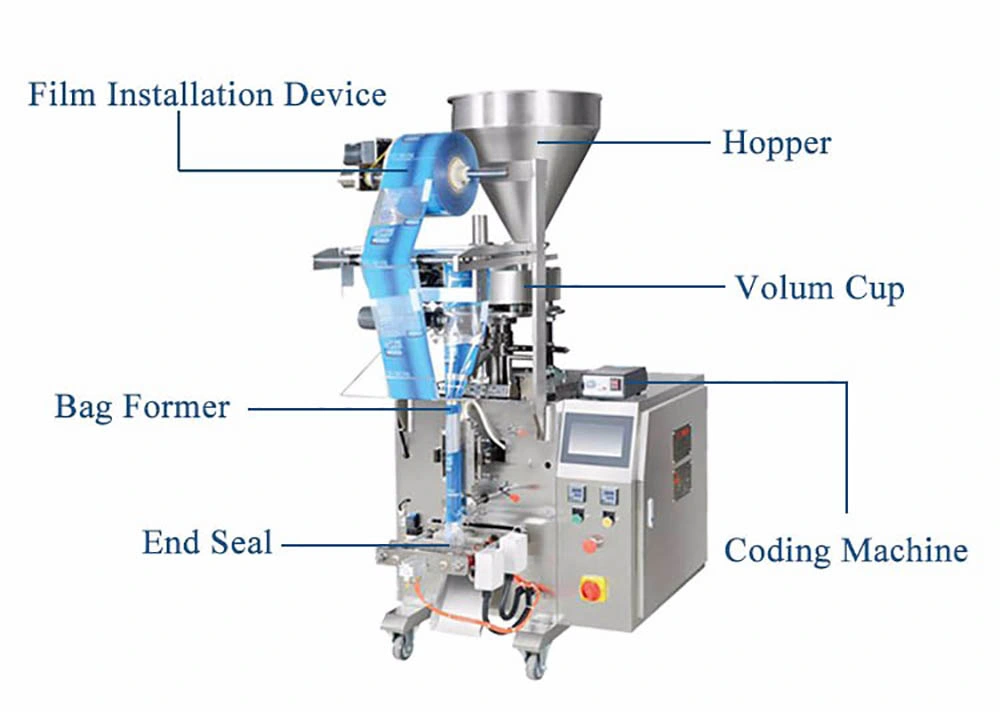 Automatic 25 to 100 Grm Seasoning Powder Aluminium Foil Pouch Weight and Filling Packaging Machine Pack