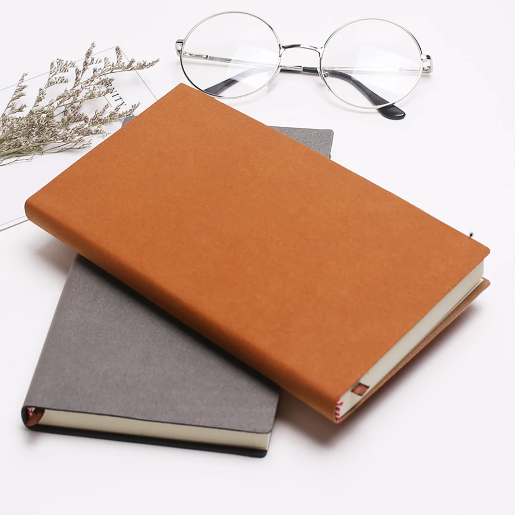Custom Printed A5 Size Hardcover PU Leather Notebook