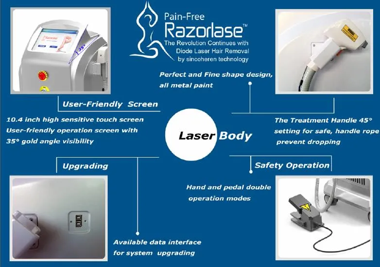 Alexandrite Laser Professional and Effective Beijing Sincoheren Lightsheer Diode Laser Hair Removal System 808nm Hair Removal