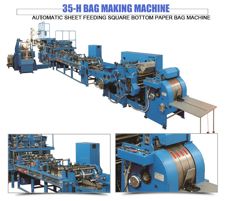 Fully Automatic Paper Bag Making Machine (LQ-22/35/45/50H)