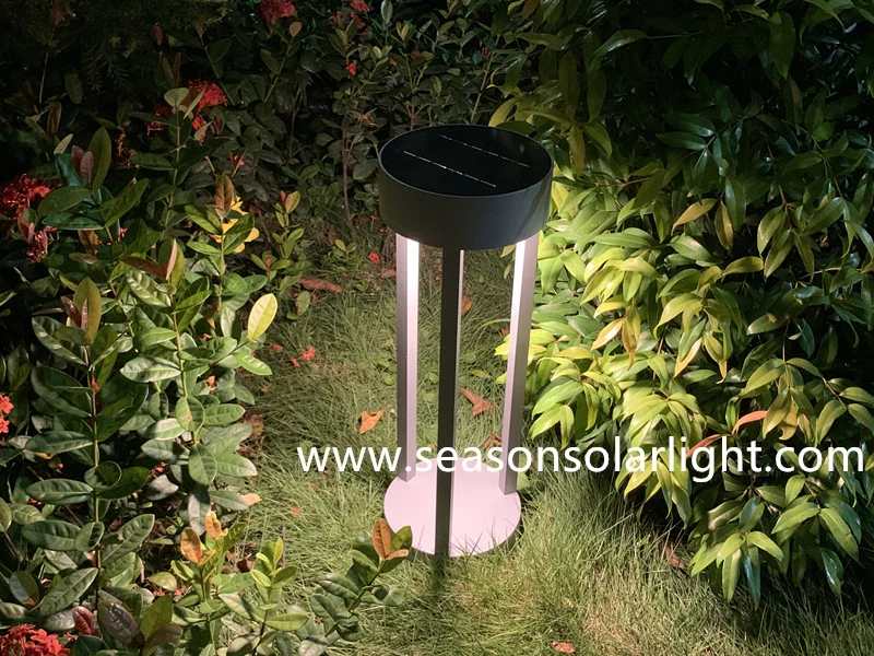 Round Style Fancy Lights Pathway Decorative Colorful LED Solar Garden Lights Outdoor Lighting