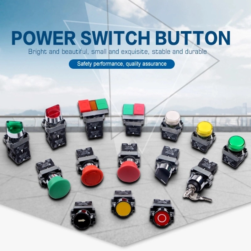 Cmorsun La38 Series High Quality Emergency Stop Self-Locking Mushroom Push Button Switch with LED