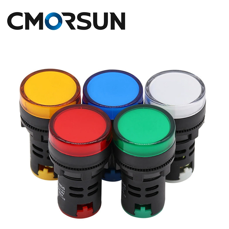 Cmorsun New Design Merlin Gr Lin Illuminated Flush Push Button Switch Stop Flat Switch M22 with LED