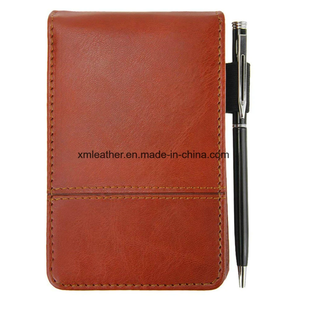 Custom Logo Refillable Pocket PU Leather Business Notebook with Calculator