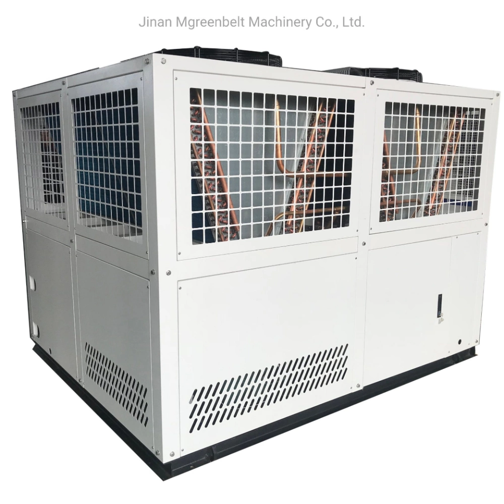 Air Cooled Screw Type Industrial Water Chiller with 4 Air Fans Hot Sale