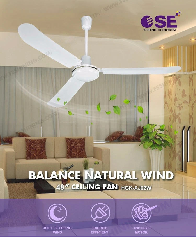 48 Inch Electrical High-Valume Satin Modern Ceiling Fan