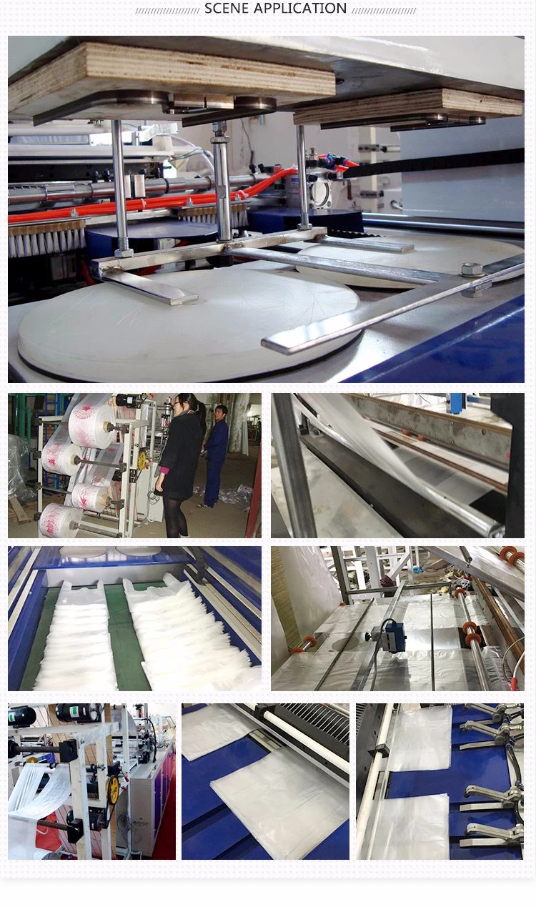 Four Lines Automatic Cold Cuting Plastic Garbage Bag Making Machine