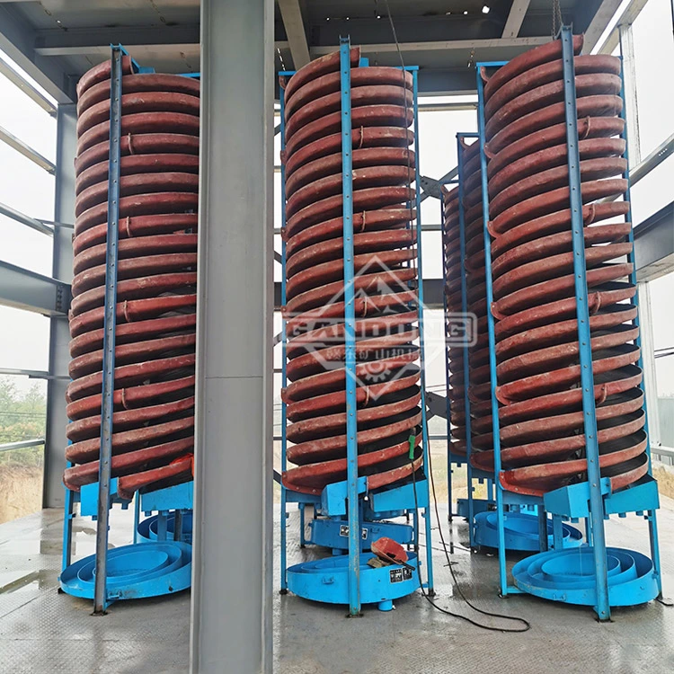 Placer Gold Gravity Spiral Chute Gold Spiral Separator 5LL