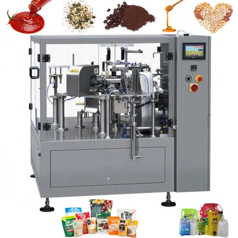 Full Automatic Stand up Bag Doypack Packaging Machine Pouch Filling Sealing Machine