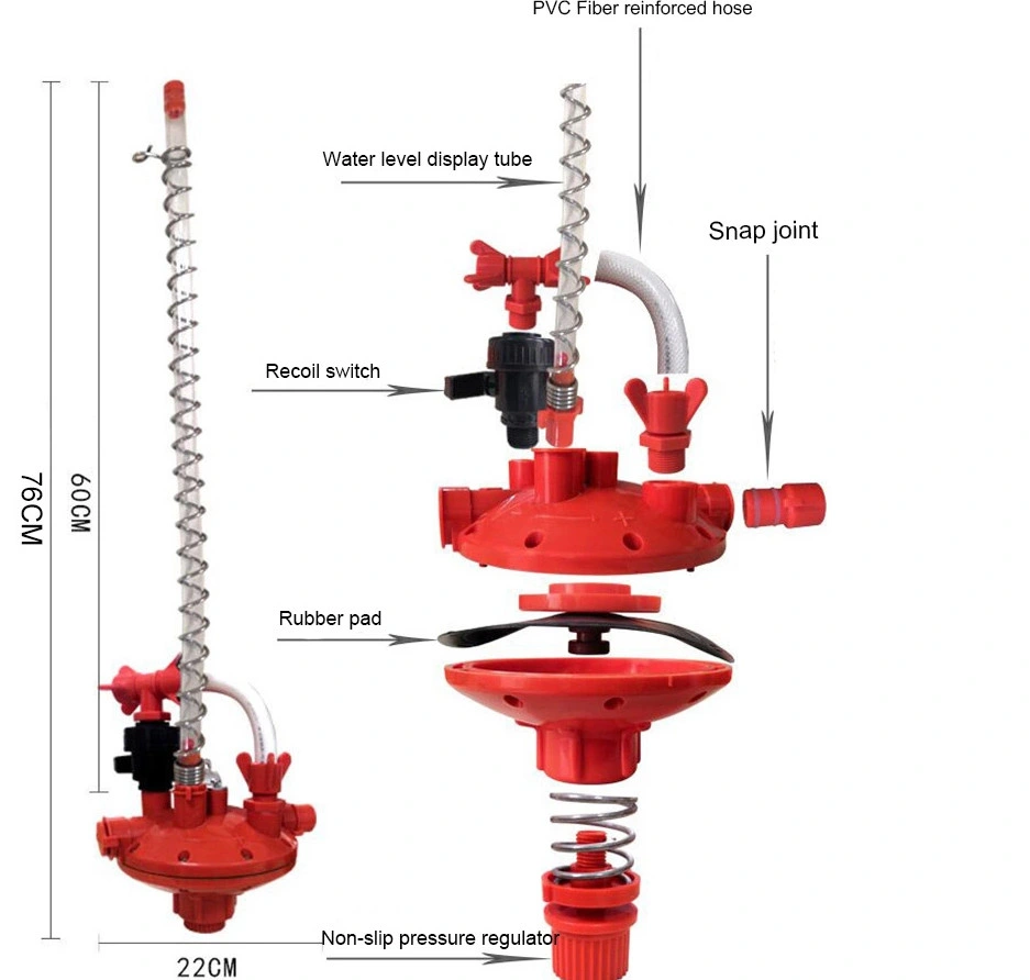 Poultry Farm Equipment Water Pressure Regulator for Poultry Drinking System