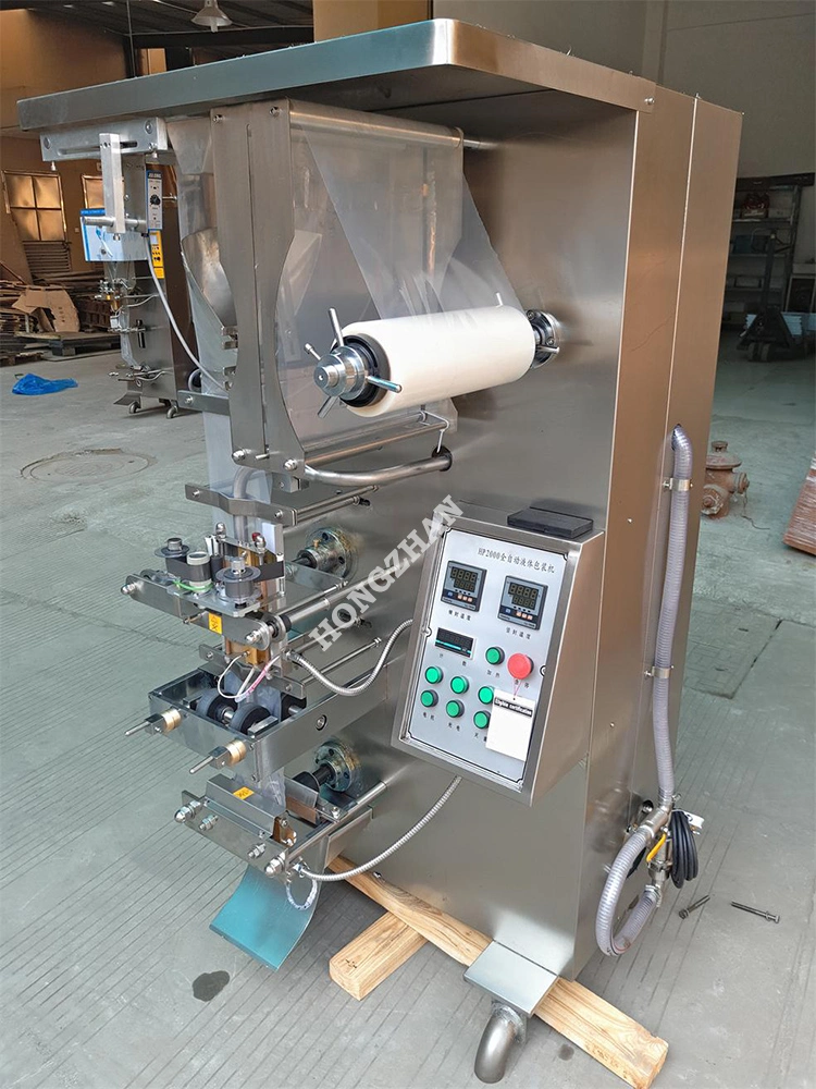 Tomato Sauce Packaging Machine for Liquid Soy with Three Side Seal Pouch