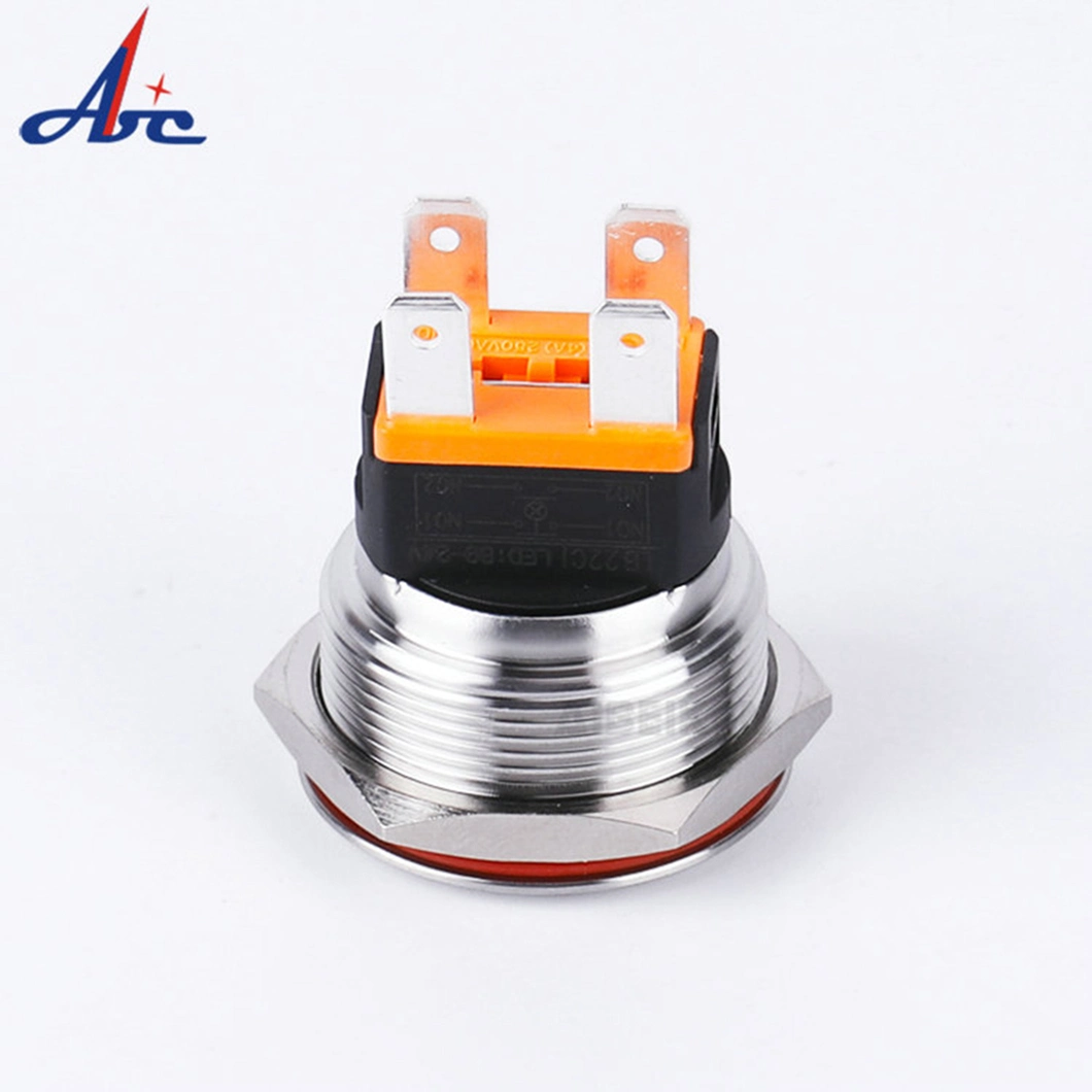 Illuminated 15A Latching Smart Electrical Power Button LED