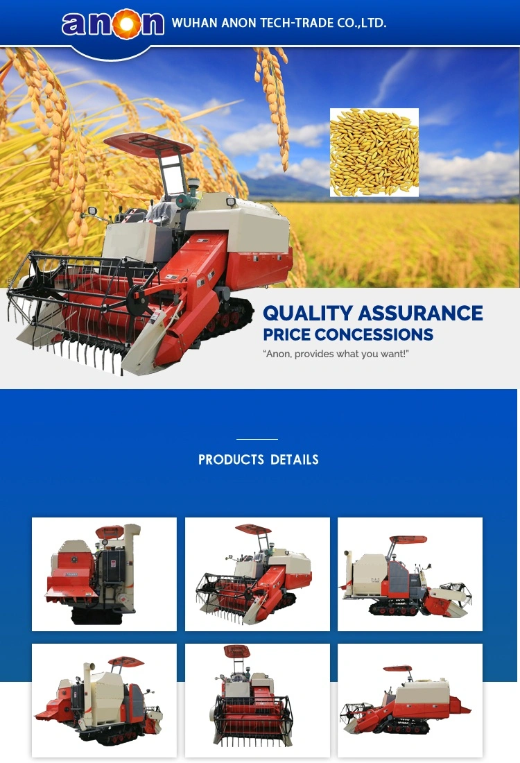 Anon 2021 New Arrival Rice Combine Harvester Mini Rice Wheat Paddy Combine Harvester